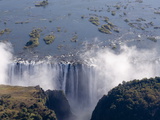 Victoria Falls  UNESCO World Heritage Site  Zambesi River  on the Border of Zambia and Zimbabwe