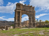 The Arch of Caracalla at the Roman Ruins of Djemila  Algeria  North Africa  Africa