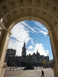 Theaterplatz From Opera House  Dresden  Saxony  Germany  Europe