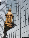 Cathedral Reflection  Plaza De Armas  Santiago  Chile  South America