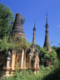 Ancient Stupas  Indein Archaeological Site  Inle Lake  Shan State  Myanmar (Burma)  Asia