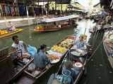 Damnoen Saduak Floating Market  Bangkok  Thailand  Southeast Asia  Asia