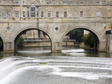 Pulteney Bridge and River Avon  Bath  UNESCO World Heritage Site  Somerset  England  United Kingdom