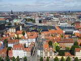 Panoramic City View  Copenhagen  Denmark  Scandinavia  Europe