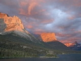 Coulds at Dawn  St Mary Lake  Glacier National Park  Montana