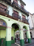 Old Buildings With Porticos  Havana  Cuba  West Indies  Central America
