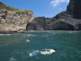 Snorkeling at Vincente Roca Point on Isla Isabela  Galapagos Islands  UNESCO Heritage Site  Ecuador