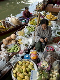 Damnoen Saduak Floating Market  Bangkok  Thailand  Southeast Asia  Asia