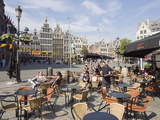 Outdoor Cafe  Grote Markt  Antwerp  Flanders  Belgium  Europe