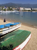 Tlacopanocha Beach in Old Town Acapulco  State of Guerrero  Mexico  North America