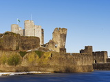 Leaning Tower  Caerphilly Castle  Caerphilly  Gwent  Wales  United Kingdom  Europe