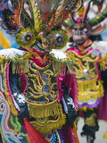 Masked Performers in a Parade at Oruro Carnival  Oruro  Bolivia  South America