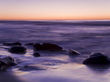 Rocks and Beach at Sunset  La Jolla  San Diego County  California  USA