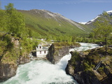Holsbrua Waterfall  Western Norway  Norway  Scandinavia  Europe