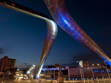 Whittle Arch and Statue at Night  Coventry  West Midlands  England  United Kingdom  Europe