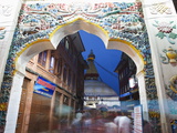 Pilgrims Visiting Bodhnath Stupa  (Chorten Chempo)  UNESCO World Heritage Site  Kathmandu