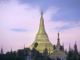 Shwe Dagon Pagoda (Shwedagon Paya) at Dusk  Yangon (Rangoon)  Myanmar (Burma)  Asia