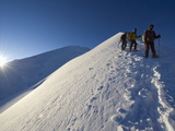 Summit Ridge of Mont Blanc at 4810M  Chamonix  French Alps  France  Europe