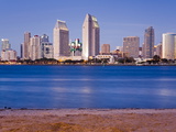 San Diego Skyline Viewed From Coronado Island  San Diego  California  USA