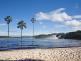 View to Hacha Falls  Canaima Lagoon  Canaima National Park  Guayana Highlands  Venezuela