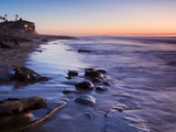 Rocks and Beach at Sunset  La Jolla  San Diego County  California  USA