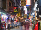 Neon Lights of Thamel  Kathmandu  Nepal  Asia