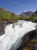 Holsbrua Waterfall  Western Norway  Norway  Scandinavia  Europe