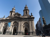 Metropolitan Cathedral  Plaza De Armas  Santiago  Chile  South America