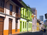Colourful Houses  Bogota  Colombia  South America