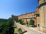 Monte Oliveto Maggiore Abbey  Siena Province  Tuscany  Italy  Europe
