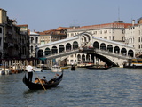 Rialto Bridge  Grand Canal  Venice  Veneto  Italy  Europe