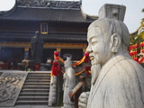 Statue in Confucius Temple  Fuzi Miao Area  Nanjing  Jiangsu  China  Asia