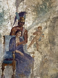 Fresco of Venus Seduced By Mars With Cupid and Maid  House of Punished Love From Pompeii