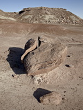 Boulder That Looks Like a Broken Heart Among the Badlands  Petrified Forest National Park  Arizona