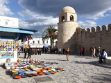 Pottery Shop Display Outside the Great Mosque  Place De La Grande Mosque  Medina  Sousse  Tunisia