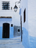 Painted Blue Street and Steps  Chefchaouen  Morocco  North Africa  Africa
