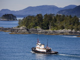Tugboat in Sitka Sound  Baranof Island  Southeast Alaska  United States of America  North America