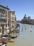 The Grand Canal and the Domed Santa Maria Della Salute  Venice  Veneto  Italy
