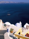 Oia (Ia)  Island of Santorini (Thira)  Cyclades Islands  Aegean  Greek Islands  Greece  Europe