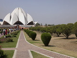 Baha'I House of Worship  Lotus Temple  Delhi  India  Asia
