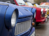 The Old Trabant Automobiles  Produced in the Former East Germany  Berlin  Germany  Europe