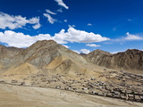 View of Village on Outskirts of Leh  Ladakh  Jammu and Kashmir  India  Asia