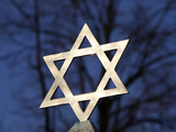 Star of David on Top of a Gravestone  Bagneux  Hauts-De-Seine  France  Europe