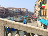 View From the Rialto Bridge  Grand Canal  Venice  UNESCO World Heritage Site  Veneto  Italy  Europe