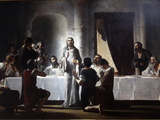 The Last Supper By Henri Lerolle  a 19th Century Oil Painting  Saint-Francois-Xavier Church  Paris