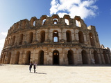 Roman Amphitheatre  El Jem  UNESCO World Heritage Site  Tunisia  North Africa  Africa