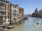 The Grand Canal and the Domed Santa Maria Della Salute  Venice  Veneto  Italy