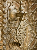 Detail on Bronze Doorway  Royal Palace  Fez-El-Jedid  Fez (Fes)  Morocco  North Africa  Africa