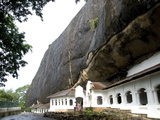 Exterior of Royal Rock Cave Temples  in Natural Caves in Granite  Dambulla  Sri Lanka  Asia