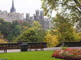 Princes Street Gardens  Edinburgh  Lothian  Scotland  Uk